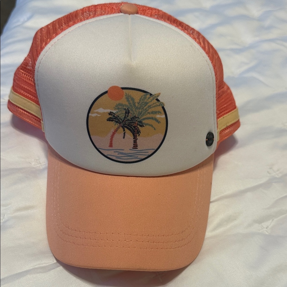 Roxy Orange and Cream Trucker Hat